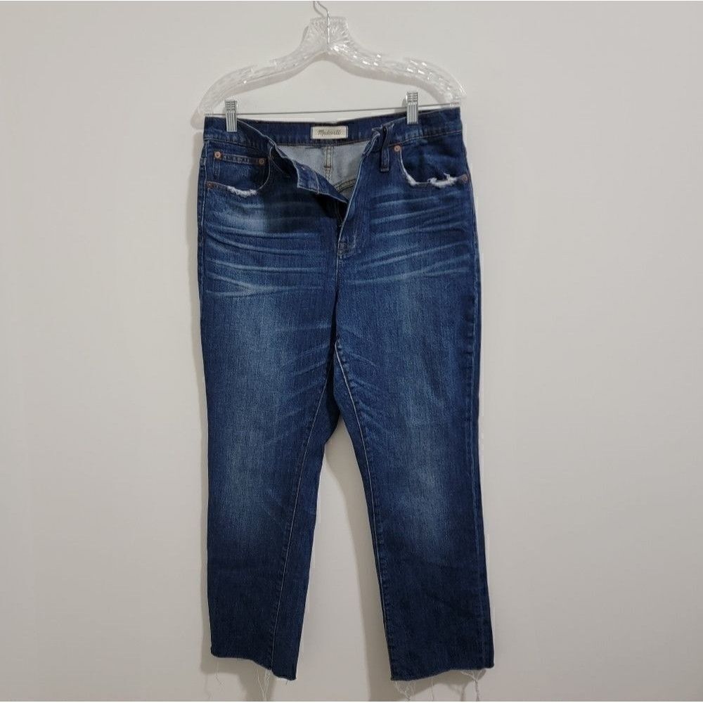 MADEWELL The High-Rise Slim Boyjean Medium Wash Size 29 - Picture 7 of 16